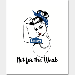 Lowe Not For The Weak Strong Girl Strange Mom Gym Posters and Art